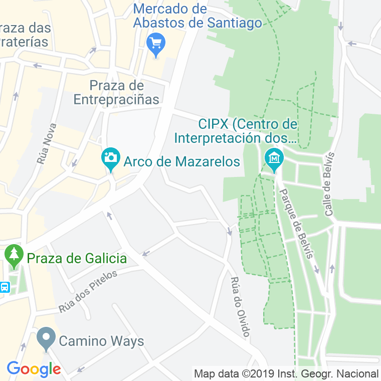 Código postal de Pexigo de Abaixo en Santiago de Compostela