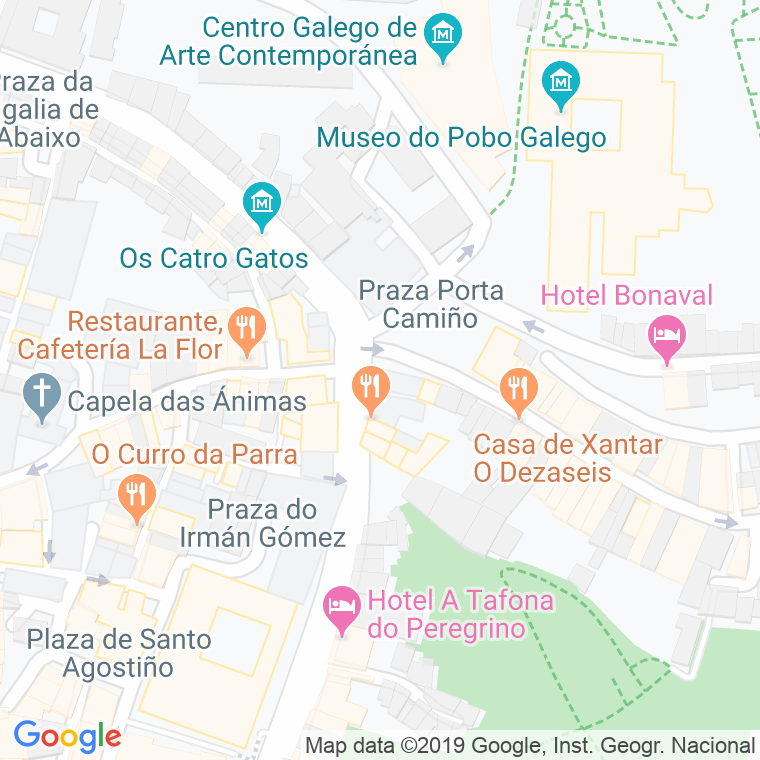 Código Postal calle Porta Do Camiño en Santiago de Compostela