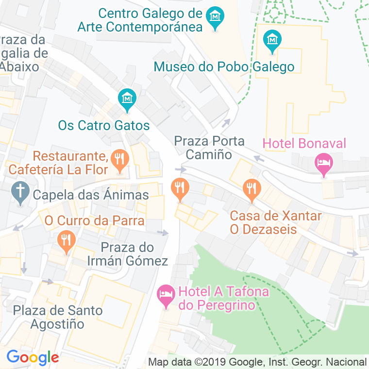 Código postal de Porta Do Camiño en Santiago de Compostela