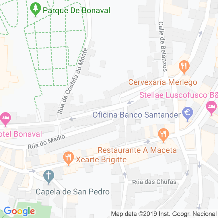 Código postal de Rosario en Santiago de Compostela