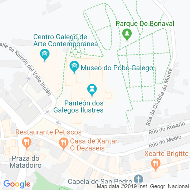 Código postal de San Domingos de Bonaval, de en Santiago de Compostela