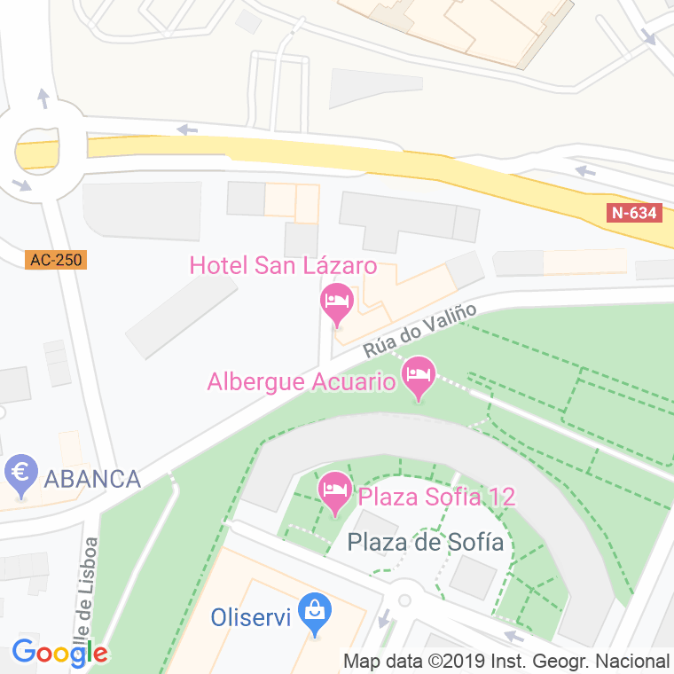 Código postal de San Lazaro en Santiago de Compostela
