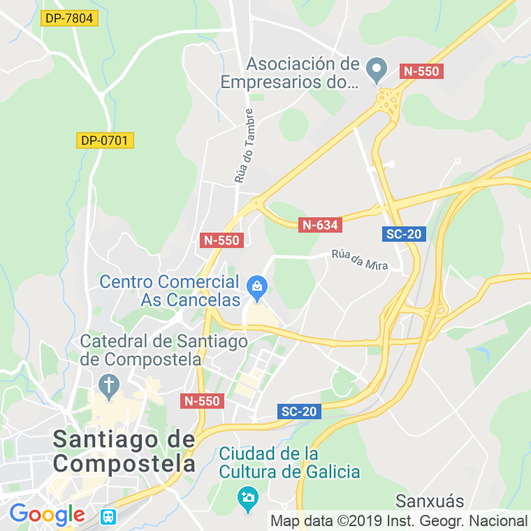 Código postal de San Pedro, De, Praza (impares del 1 al Final)  (pares del 2 al Final) en Santiago de Compostela