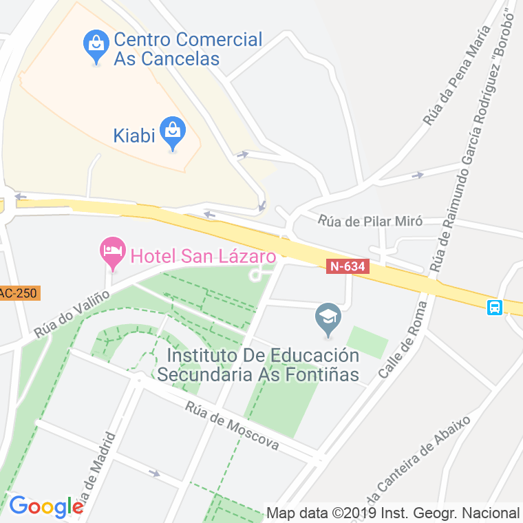 Código postal de Valiño en Santiago de Compostela