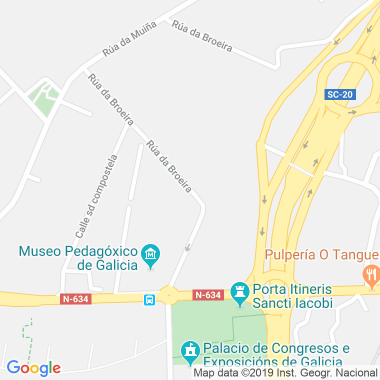 Código postal de Vesada en Santiago de Compostela