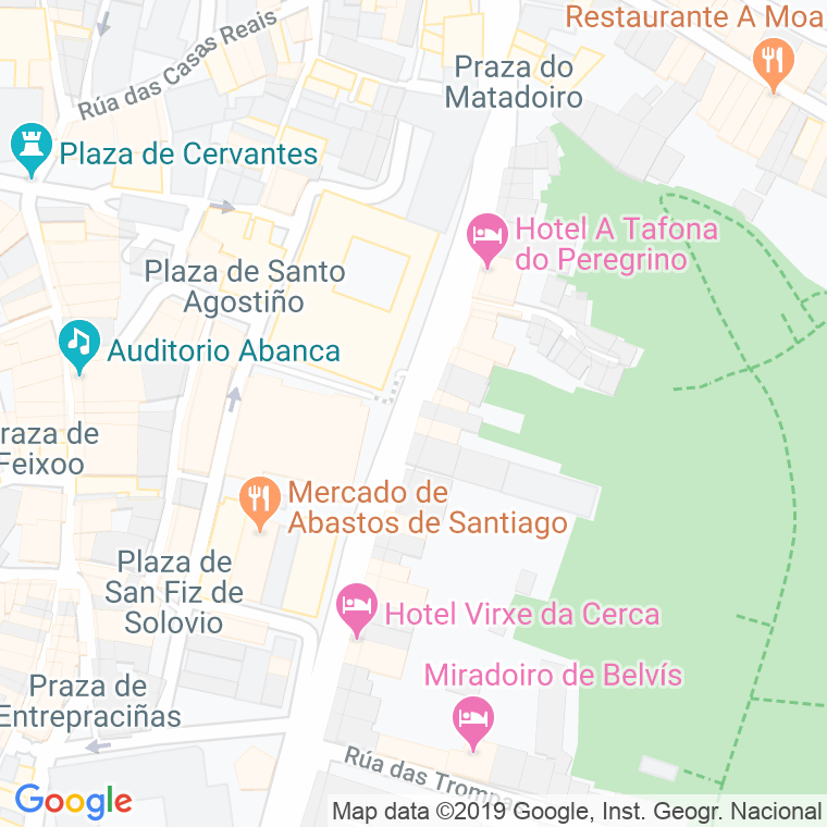 Código postal de Virxe Da Cerca en Santiago de Compostela