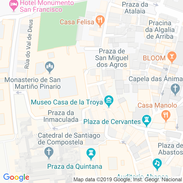 Código Postal calle Campas De San Xoan en Santiago de Compostela