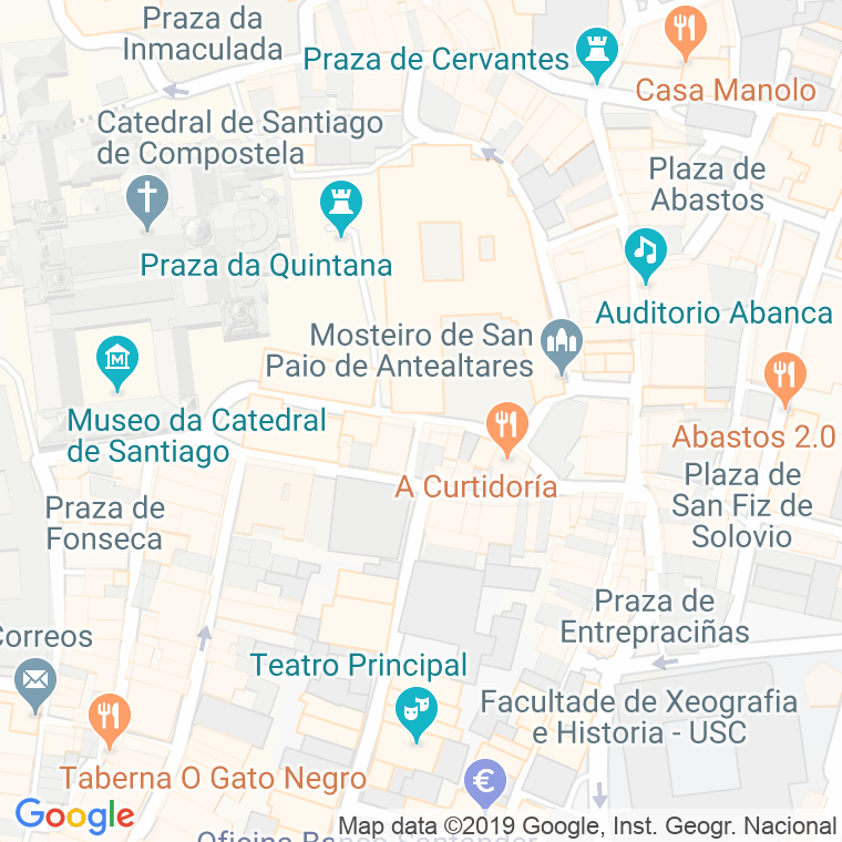 Código Postal calle Conga en Santiago de Compostela