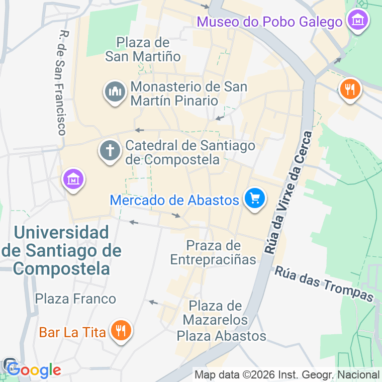 Código postal de San Paio de Antealtares, De, Travesa en Santiago de Compostela