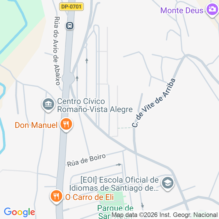 Código postal de Rua Delfin Garcia Guerra (de) en Santiago de Compostela