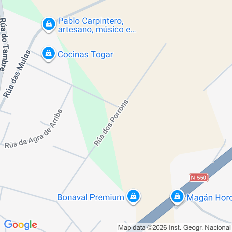Código postal de Rua Porrons (dos) en Santiago de Compostela