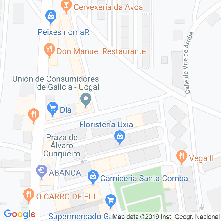 Código Postal calle Boiro en Santiago de Compostela