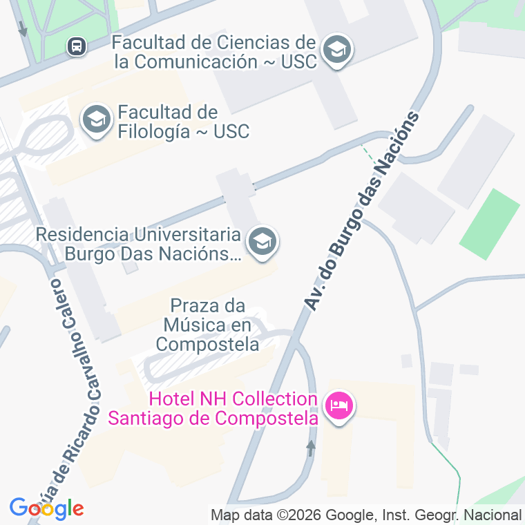 Código postal de Burgo Das Nacions, Avenida en Santiago de Compostela