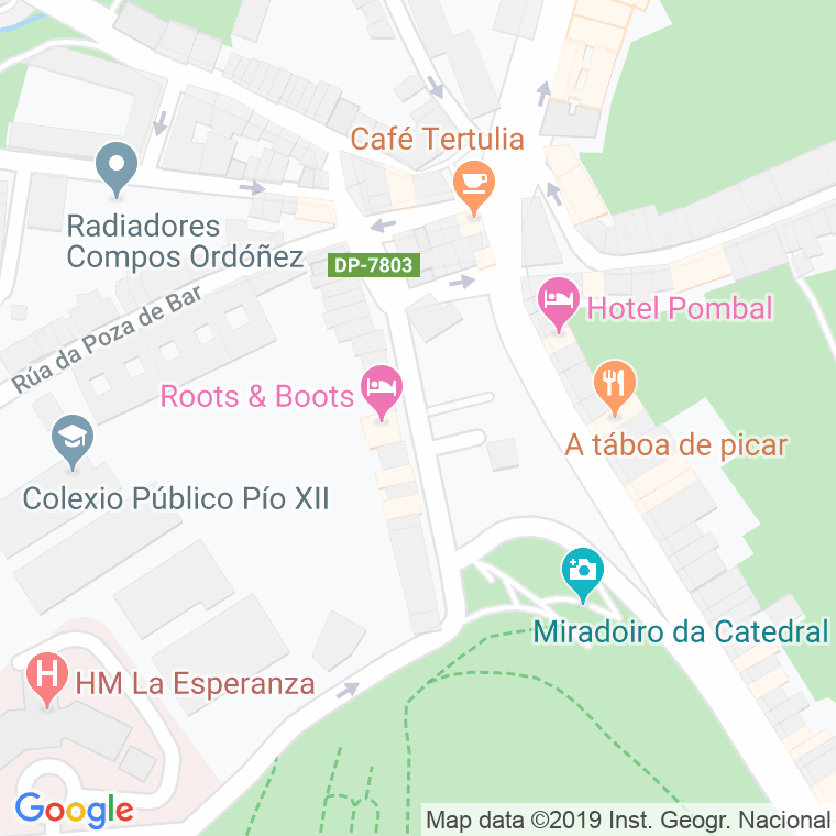 Código Postal calle Campo Do Cruceiro Do Gaio en Santiago de Compostela