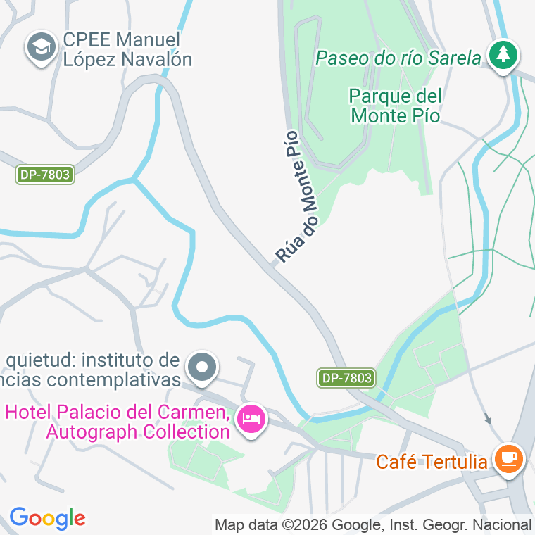Código postal de Carmen de Abaixo en Santiago de Compostela