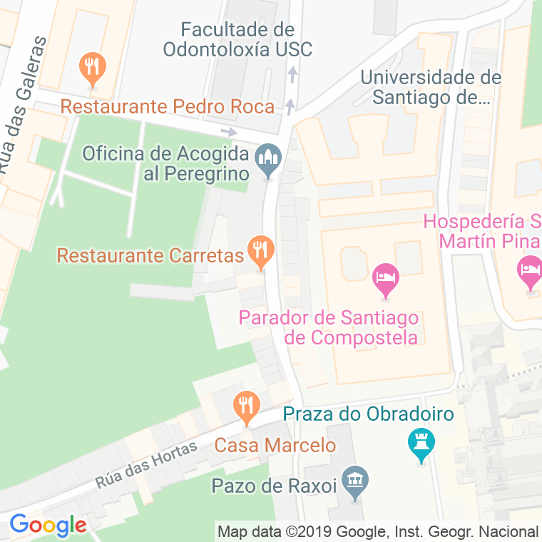 Código Postal calle Carretas en Santiago de Compostela