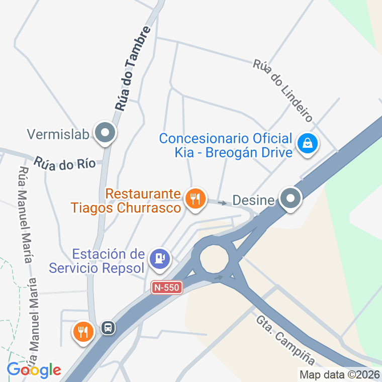 Código postal de Tabaniscas en Santiago de Compostela