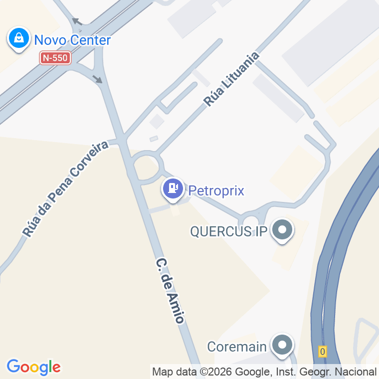 Código postal de Rua Uxio Novoneyra (de) en Santiago de Compostela