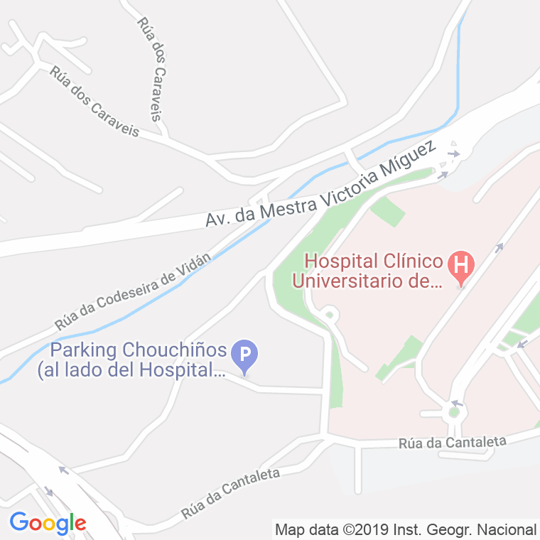 Código Postal calle Chouchiños en Santiago de Compostela