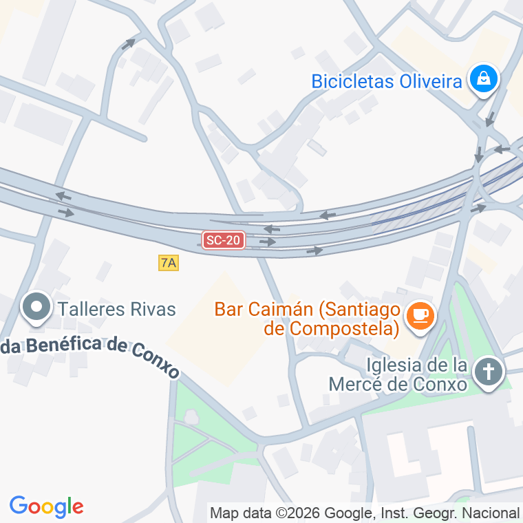 Código postal de Conxo de Abaixo, Ruela en Santiago de Compostela