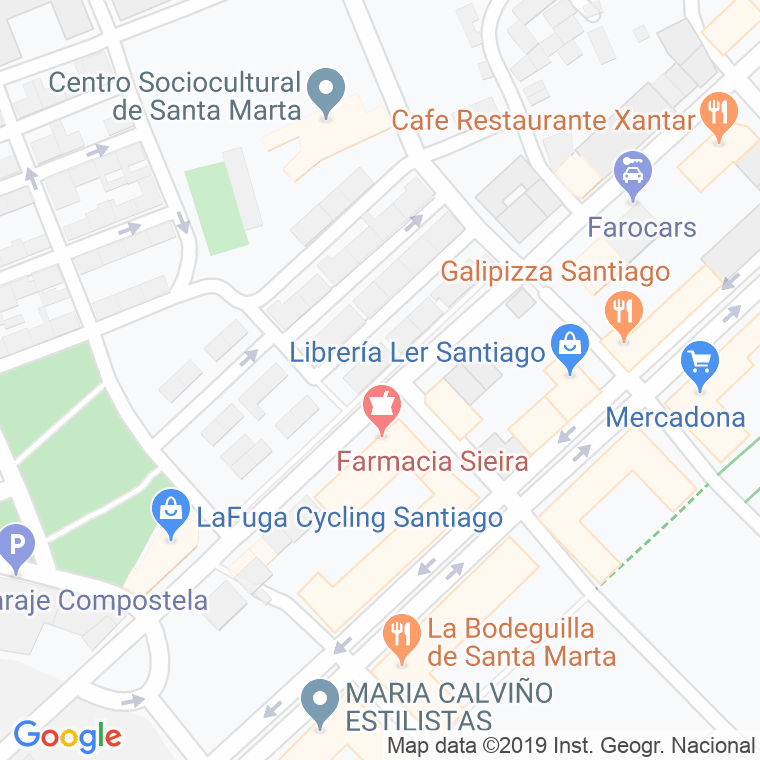 Código Postal calle Escultor Xose Firoa en Santiago de Compostela