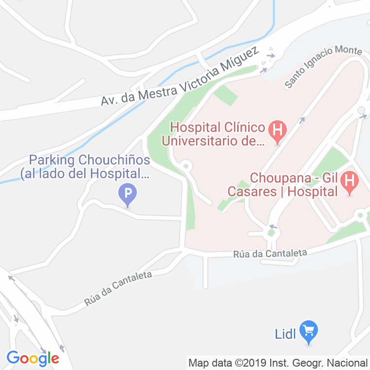 Código Postal calle Hospicio en Santiago de Compostela