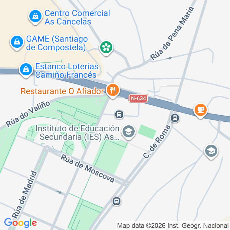 Código postal de Oslo en Santiago de Compostela