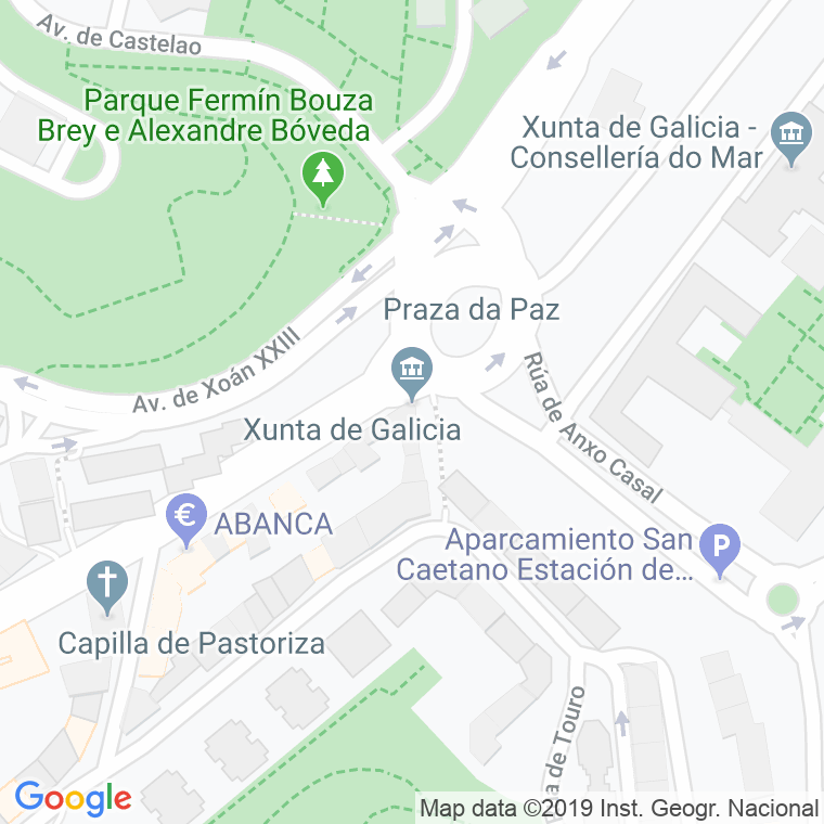 Código Postal calle Codigo Santiago Xunta De Galicia en Santiago de Compostela
