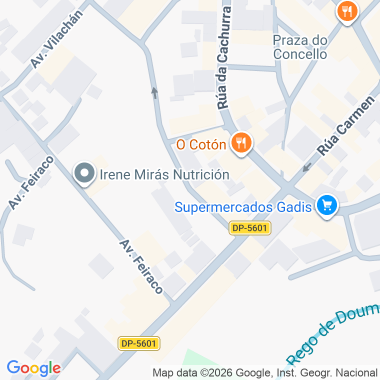 Código postal de Rua Ciudad Vicente Lopez en Negreira