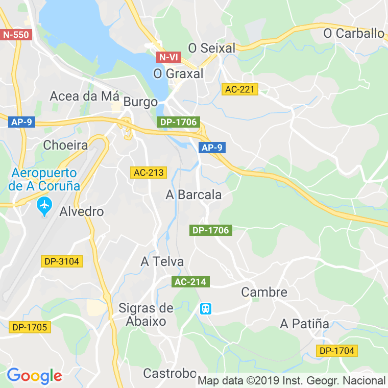 Código Postal de Barcala (Brandomil) en Coruña
