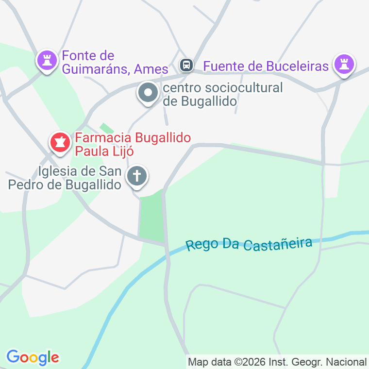 Código postal de Bugallido (san Pedro) en Coruña