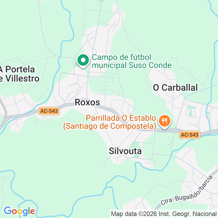Código postal de Paredes (roxos) en Coruña