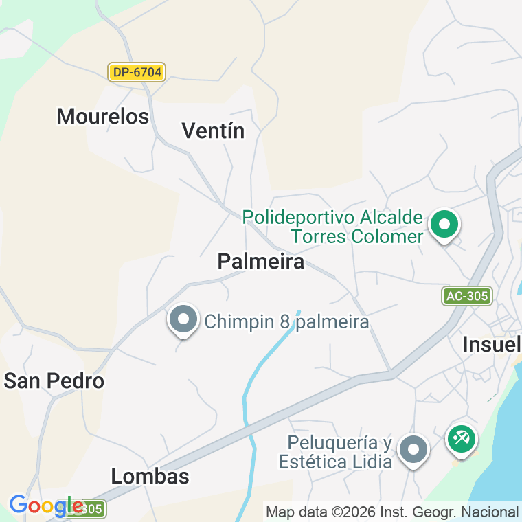 Código postal de Atrio (palmeira) en Coruña