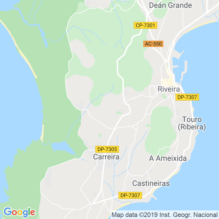 Código postal de Carreira (riveira) en Coruña