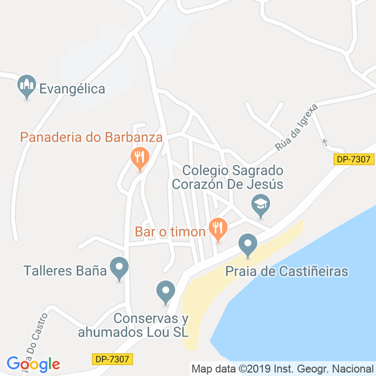 Código postal de Castiñeiras en Coruña