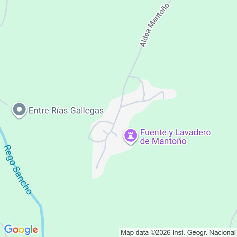 Código postal de Mantoño en Coruña