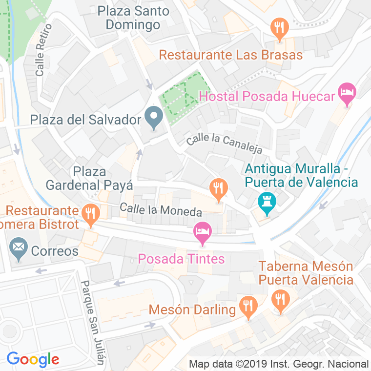 Código Postal calle Alonso De Ojeda en Cuenca