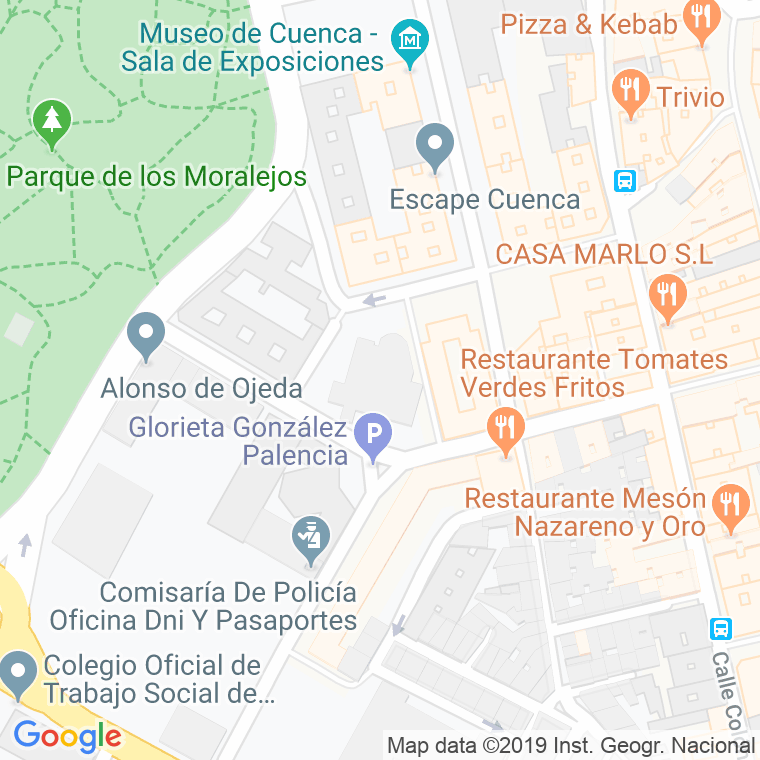 Código Postal calle Caballeros en Cuenca