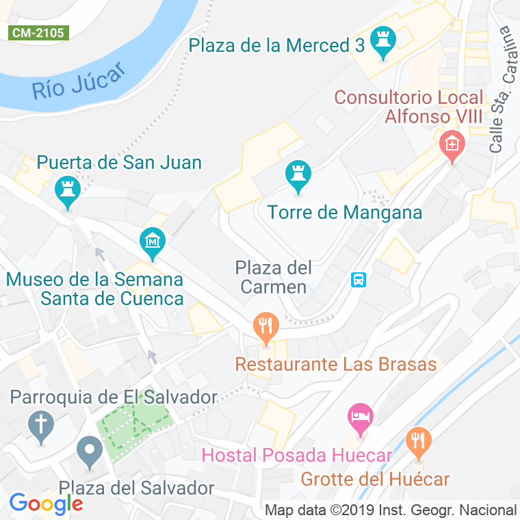 Código Postal calle Carmen, plaza en Cuenca