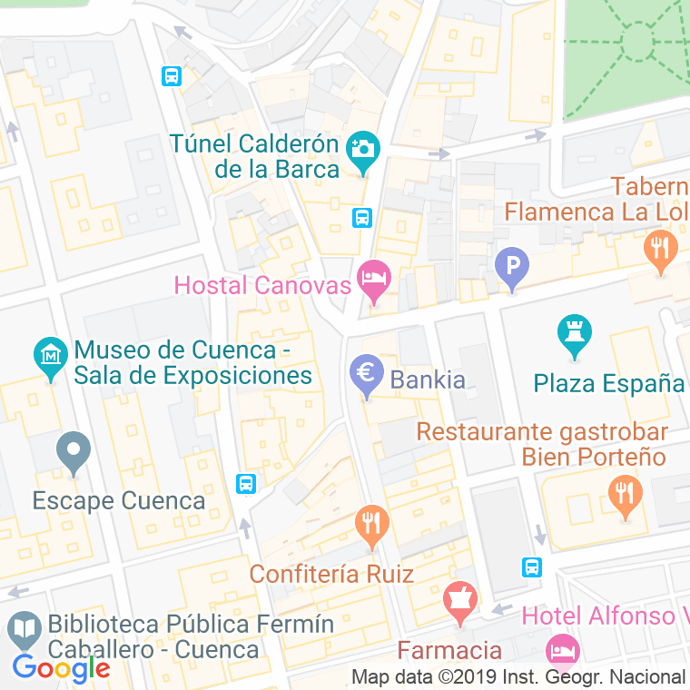 Código Postal calle Constitucion, plaza en Cuenca