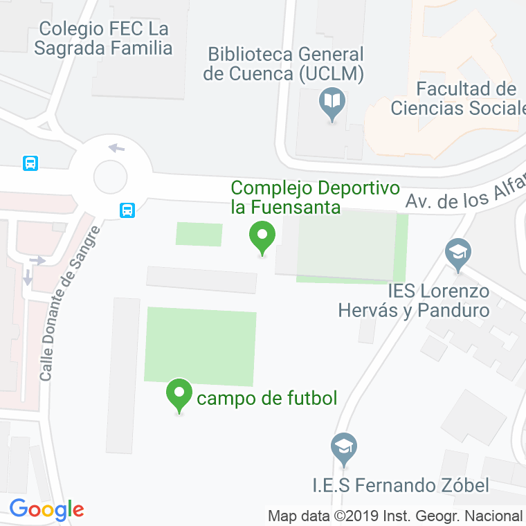 Código Postal calle Fuensanta, De La en Cuenca