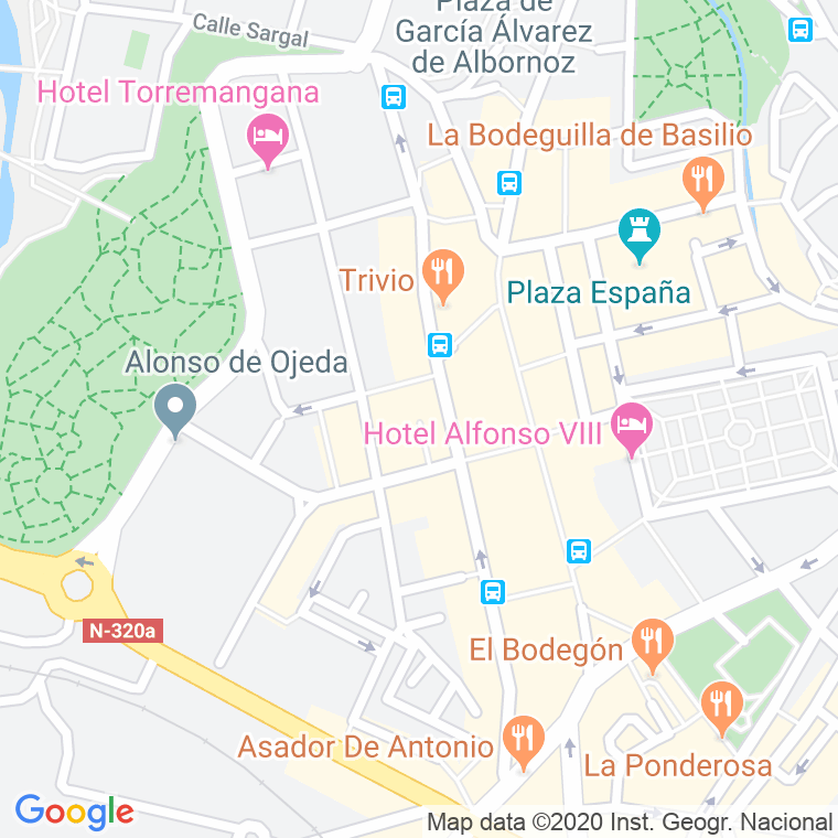 Código Postal calle Sanchez Vera, travesia en Cuenca