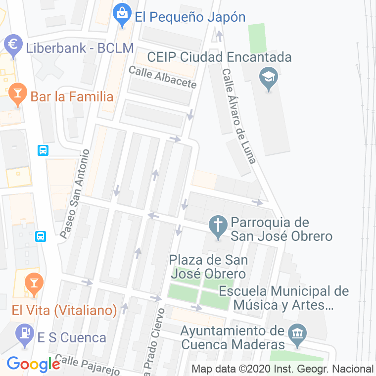Código Postal calle Cerro Candalar en Cuenca