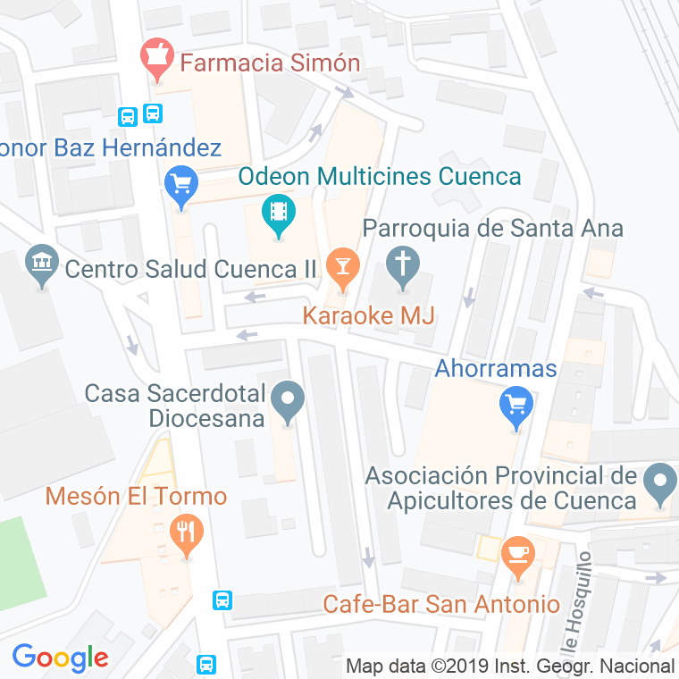 Código Postal calle Tarancon en Cuenca