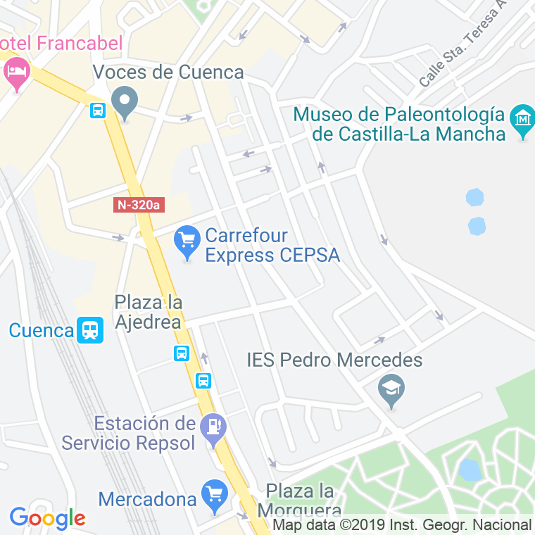 Código Postal calle Cañete en Cuenca