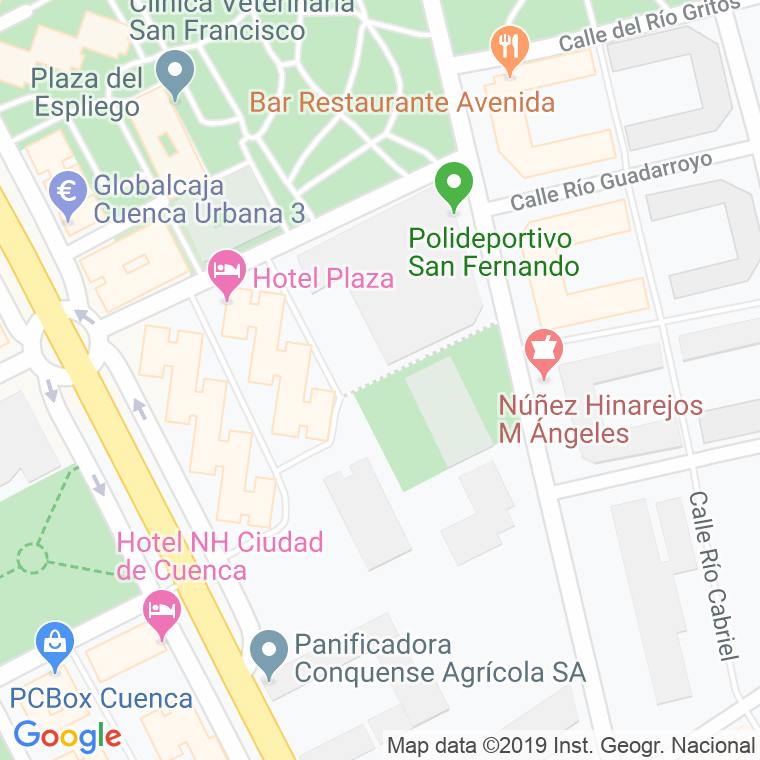 Código Postal calle Cantueso, paseo en Cuenca