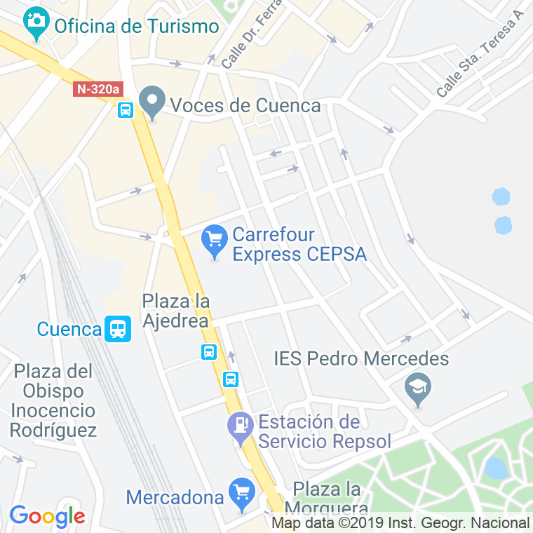Órgano digestivo Leopardo Salida ▷ Código Postal calle Jorge Torner en Cuenca - Codigopostalde.es