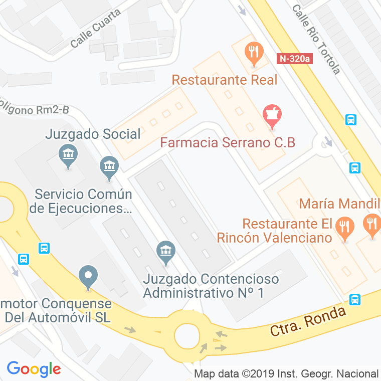 Código Postal calle Madrid en Cuenca