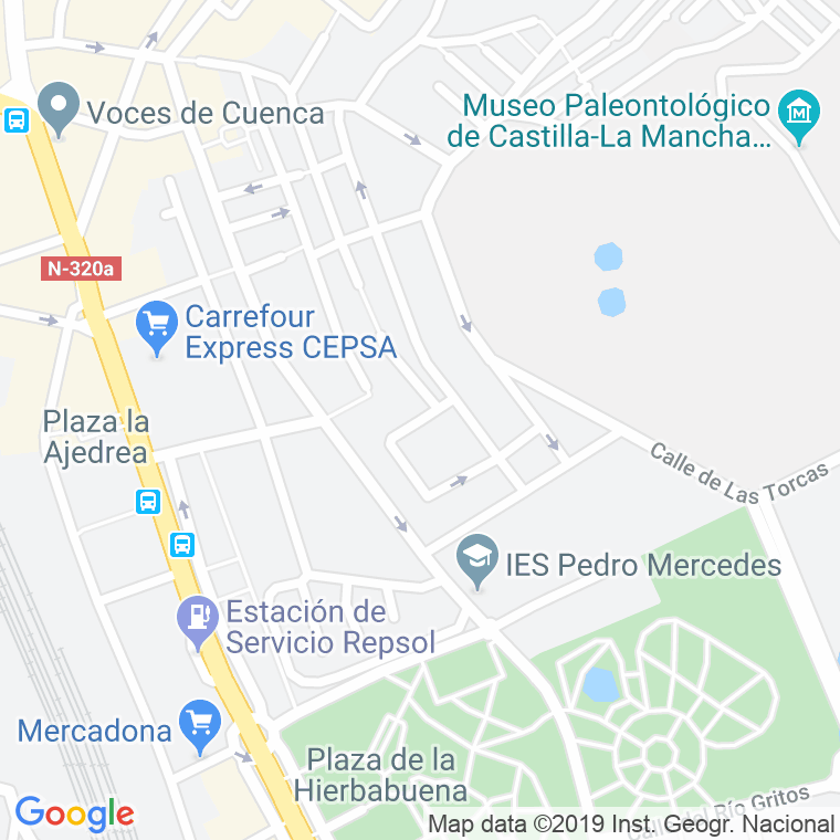 Código Postal calle Pedro Mercedes en Cuenca