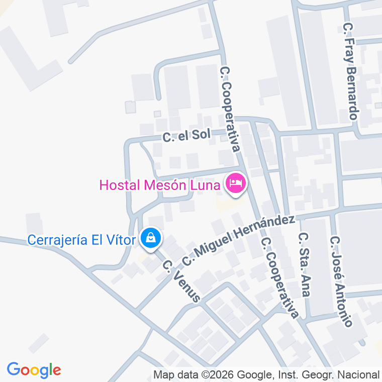 Código postal de Calle Luna (la) en Horcajo de Santiago
